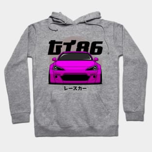 Pink GT 86 Front Hoodie